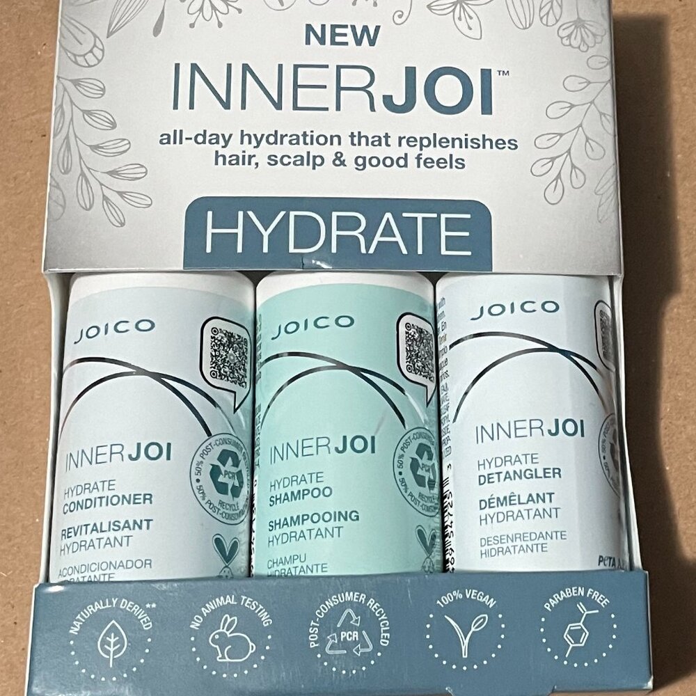 Hair Care Trial Kit Joico InnerJoi Hydrate  Salon Exclusive